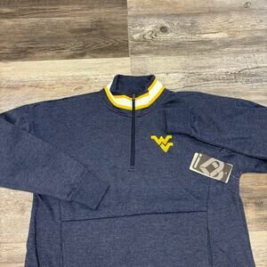 NWT‎ Colosseum West Virginia Mountaineers Blue Womens M 1/4 Zip NCAA Sweatshirt